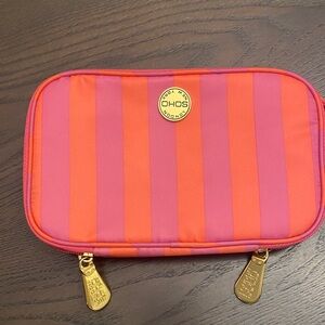 Soho Pink and Orange Striped Pouch
